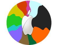 Opłatek na tort Apple