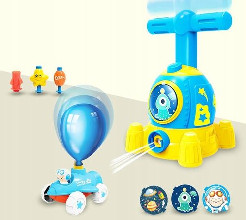 Samochód WYRZUTNIA BALONÓW XXL DUŻY ZESTAW Rakieta AUTKA AERODYNAMICZNE na Arena.pl