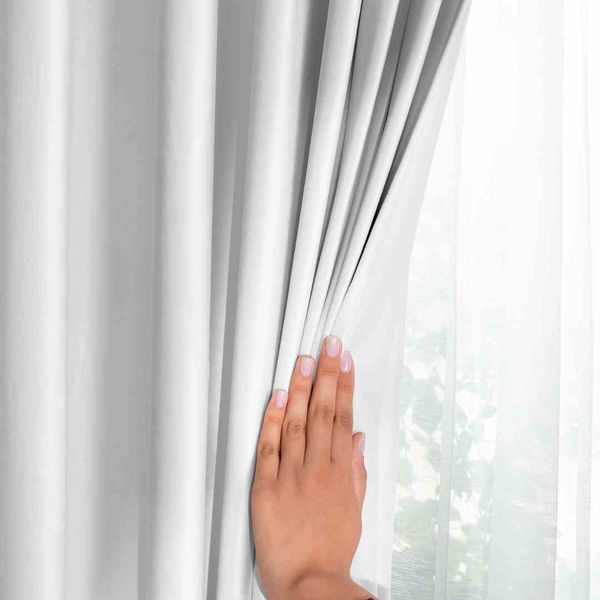 CURT/AH/VELVET/EYELETS/WHITE/140X245/1PC zdjęcie 7