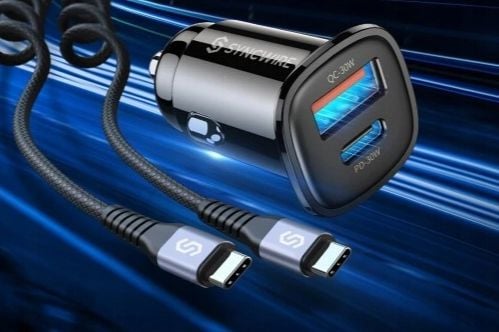 Ładowarka samochodowa 60 W USB TYP C - USB TYP C SYNCWIRE SW-XC769 na Arena.pl