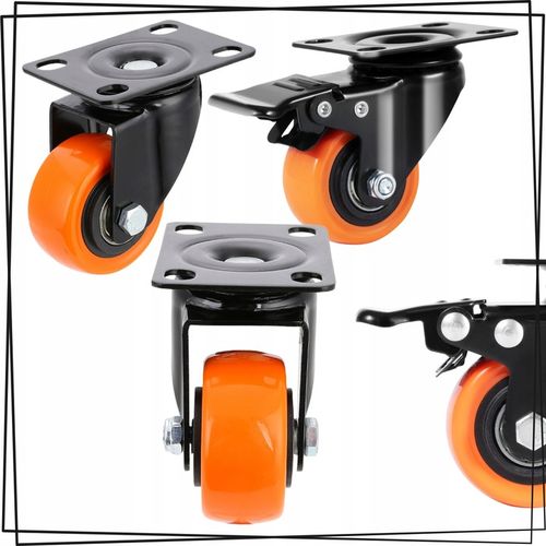 KÓŁKA OBROTOWE JEZDNE MAŁE KOŁA SKRĘTNE ZESTAW JEZDNY 4szt 300kg + na Arena.pl