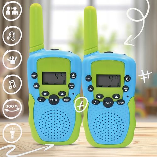 Walkie talkie dla dzieci duży zasięg zestaw 2szt krótkofalówka Łoki Toki na Arena.pl