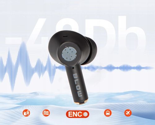 SŁUCHAWKI BEZPRZEWODOWE DOUSZNE BLUETOOTH ANC MIKROFON GAMINGOWE POWERBANK na Arena.pl