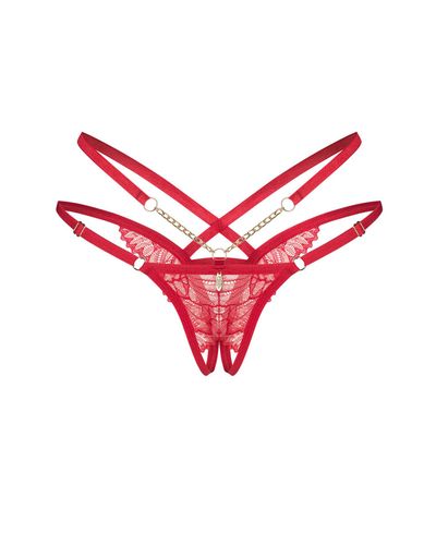 stringi otwarte matildea obsessive czerwone s/m na Arena.pl