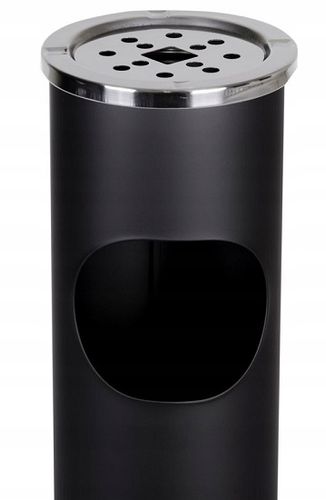 POPIELNICA POPIELNICZKA ZEWNĘTRZNA STOJĄCA KOSZ NA ŚMIECI ŚMIETNIK METALOWY na Arena.pl