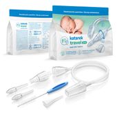 KATAREK TRAVEL Aspirator do nosa dla dzieci i niemowląt 2w1