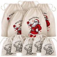 Worki Prezentowe Na Święta Prezenty Mikołaja 10szt