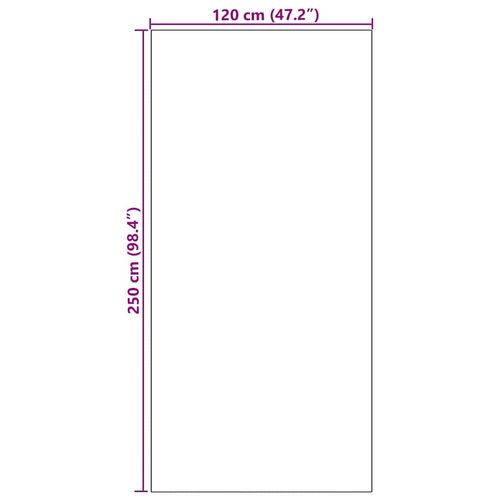 Dywanik wejściowy Różowy i czarny 120 x 250 cm Poliamid i PVC na Arena.pl