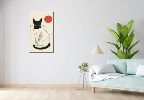 Obraz 50x90cm Czerwony Krąg na Arena.pl