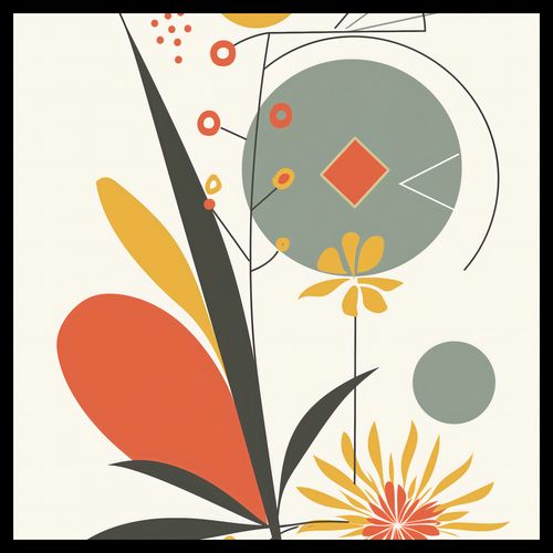 Plakat 40x40cm Geometryczny Ogród na Arena.pl