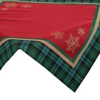 Serweta gobelinowa świąteczna CHERRY 90X90 czerwona