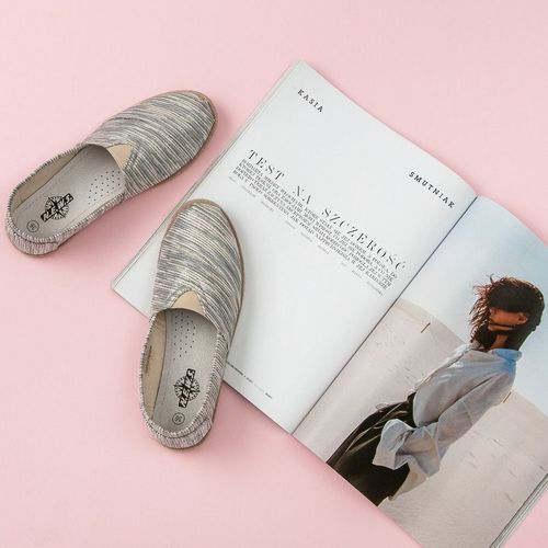 PRĄŻKOWANE ESPADRYLE Rozmiar - 36 na Arena.pl