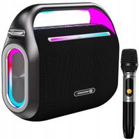 Głośnik Bluetooth LED z mikrofonem zestaw KARAOKE HARMONY 120W SWISSTEN