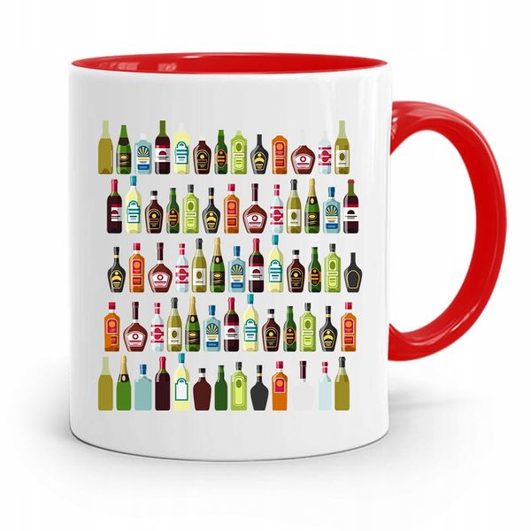 Kubek Czerwony Prezent Dla Barmana Bar Z Nadrukiem Ze Zdjęciem zdjęcie 1