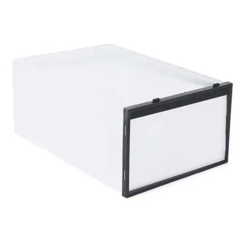 PUDEŁKO PRZEZROCZYSTE POJEMNIK ORGANIZER NA BUTY OBUWIE Z KLAPĄ SZUFLADA na Arena.pl