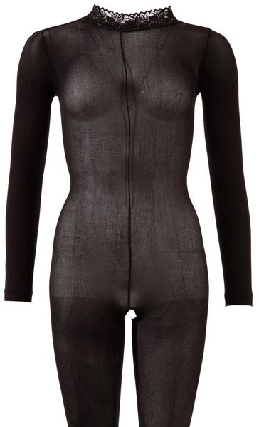 Catsuit z koronkowym kołnierzem M/L zdjęcie 4
