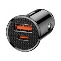 Ładowarka samochodowa Baseus Circular PD QC4.0+ 5A 30W (czarna)