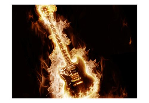 Fototapeta - Płonąca gitara 250x193 na Arena.pl