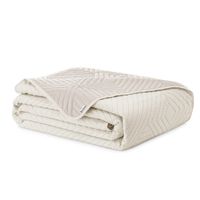 Narzuta pikowana dwustronna SOFTA 260x280 j. beżowa + kremowa AmeliaHome