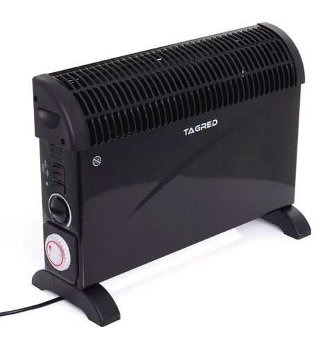 Grzejnik elektryczny konwektorowy Mocny z termostatem Turbo Timer 2000W na Arena.pl
