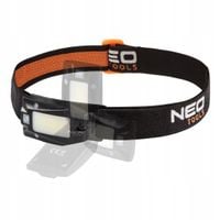 NEO LATARKA CZOŁOWA AKUMULATOROWA USB 180 LM COB LED + CZUJNIK RUCHU 99-069