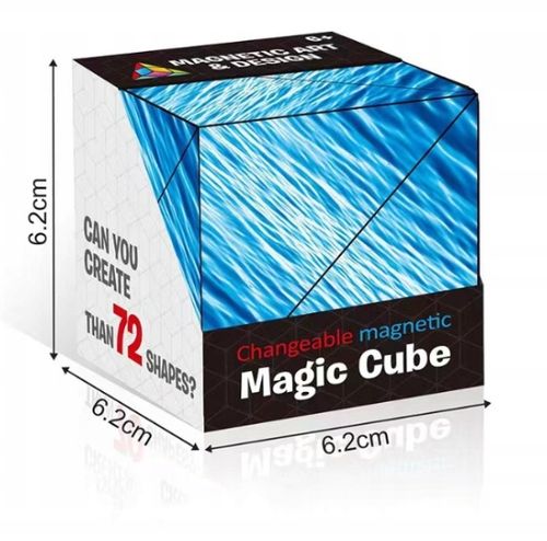 FIDGET CUBE ANTYSTRESOWA KOSTKA MAGNETYCZNA NIEBIESKA PUZZLE MAGIC CUBE na Arena.pl