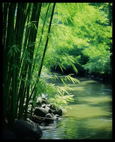 Plakat 40x50cm Spokój Bambusów na Arena.pl