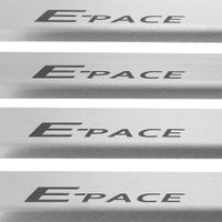 Listwa progowa JAGUAR E-PACE Stal nierdzewna 304 mat z czarnymi literami