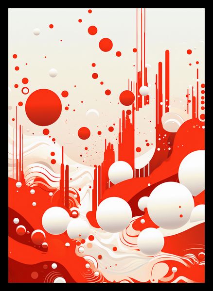 Plakat 25x35cm Krwiście Czerwone Wibracje zdjęcie 2