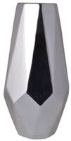 Wazon ceramiczny geometryczny srebrny