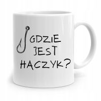 Kubek Prezent Wędkarza Rybaka Gdzie Jest Haczyk? Z Nadrukiem Ze Zdjęciem