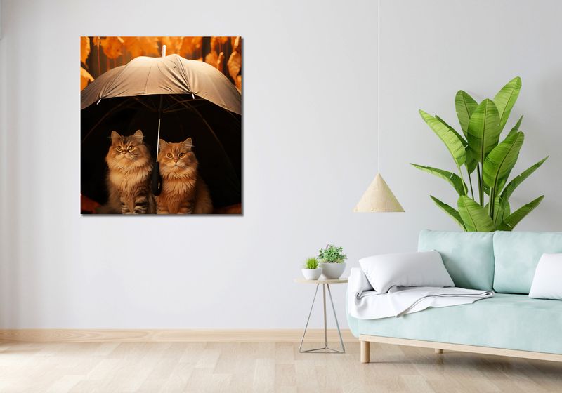 Obraz 90x100cm Jesienny Koci Schron zdjęcie 2
