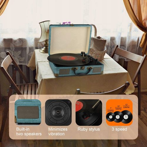 Gramofon Mersoco M435 33/45/78 BLUETOOTH AUX RCA na Arena.pl