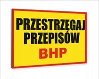 Tabliczka znak informacyjny dibond nadruk UV 40x30 UWAGA REMONT