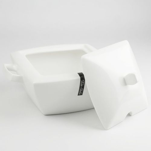 WAZA DO ZUPY BIAŁA 3,8L Z POKRYWKĄ WAZA DO ROSOŁU BARSZCZU BIAŁA na Arena.pl