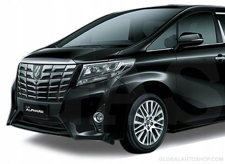 Toyota Alphard - Chromowane Listwy Chrome Grill Atrapy Zderzaka Tuning na Arena.pl