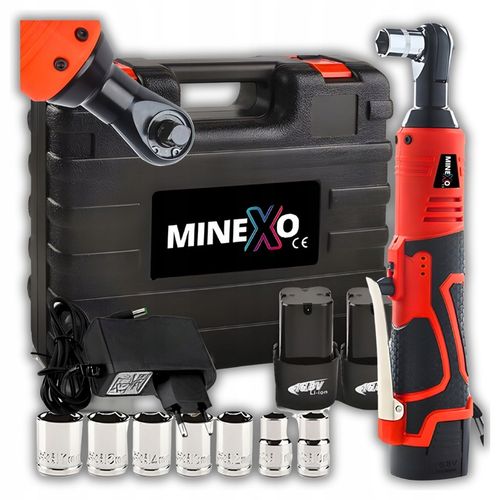 KLUCZ UDAROWY AKUMULATOROWY GRZECHOTKA 16,8V + 2x BATERIA + 7 NASADEK 3/8 na Arena.pl