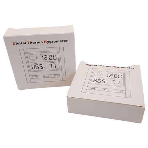 Termometr pokojowy higrometr z zegarkiem LCD 2szt na Arena.pl