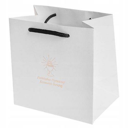 PAMIĄTKA KOMUNII ŚWIĘTEJ / PUDEŁKO NA KOMUNIĘ + TOREBKA + GRAWER DEDYKACJA na Arena.pl