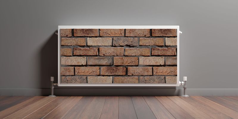 Maskownica MAGNETYCZNA Na Grzejnik Cegła Efekt 3D 80cm x 60cm zdjęcie 3