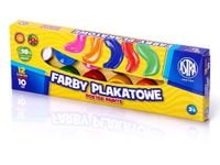 farby plakatowe astra 12 kolorów 10 ml