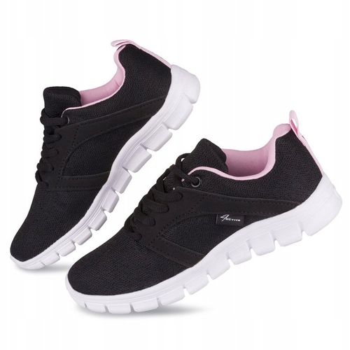 BUTY DZIECIĘCE SPORTOWE CZARNO-RÓŻOWE R 30 na Arena.pl