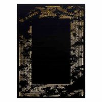 RUG/LU/MOSSE/FRAME2/BLACK+GOLD/80x300