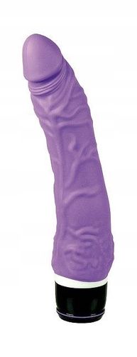 Silikonowy wibrator dł. 19cm purple na Arena.pl