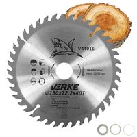PIŁA TARCZA WIDIOWA DO CIĘCIA DREWNA 150x22,2 40 ZĘBÓW VERKE V44016
