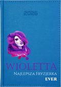 KALENDARZ A5 2026 DZIENNY terminarz z nadrukiem NAJLEPSZA FRYZJERKA IMIĘ