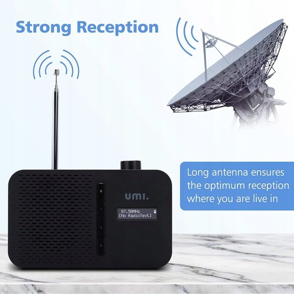 Radio sieciowo-bateryjne Umi DAB+, FM, Bluetooth zdjęcie 3
