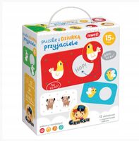 CzuCzu PRZYJACIELE Puzzle z Dziurką 12 Układanek dla Malucha 15m+