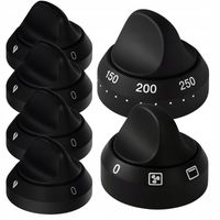 Zestaw Pokręteł Mastercook Czarny Zamiennik Do Kuchenki Piekarnika