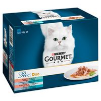 Purina Gourmet Perle DUO rybne smaki w sosie 12x85g